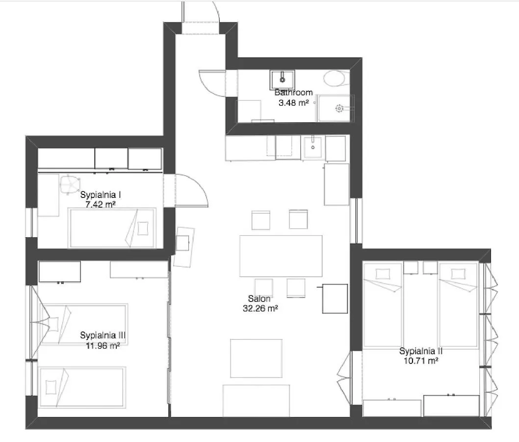 Apartment Sunhouse Sopot 300 M Beach, 50 M Monte Cassino